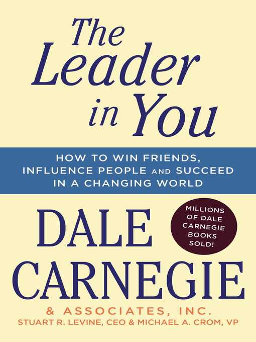 Title details for The Leader in You by Dale Carnegie - Available